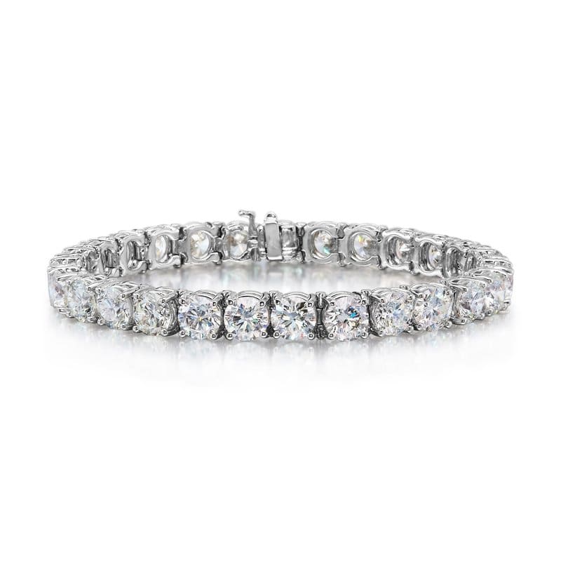 Diamond Tennis Bracelets in 14k white gold